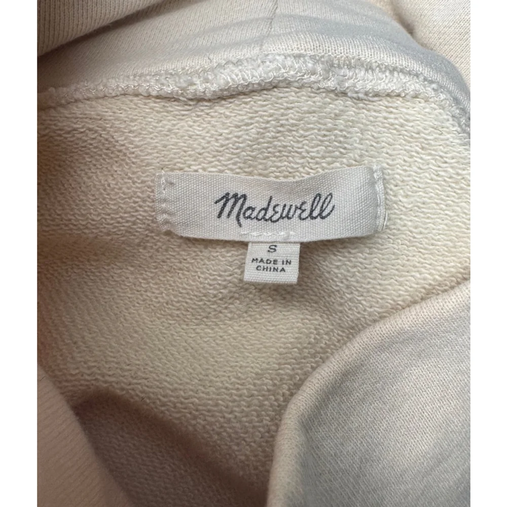 Women's Madewell Sweatshirt Size S Beige Arrowhead Lodge - Picture 7 of 8